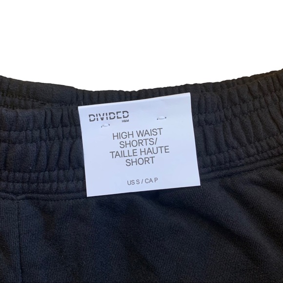 H&M sweat short black high waist NWT - Picture 5 of 6